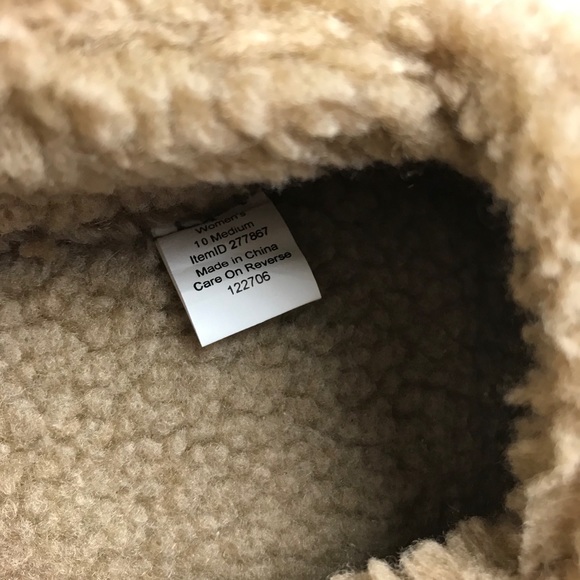 LL Bean Fur House Slipper Brown 10 Medium - Picture 7 of 8